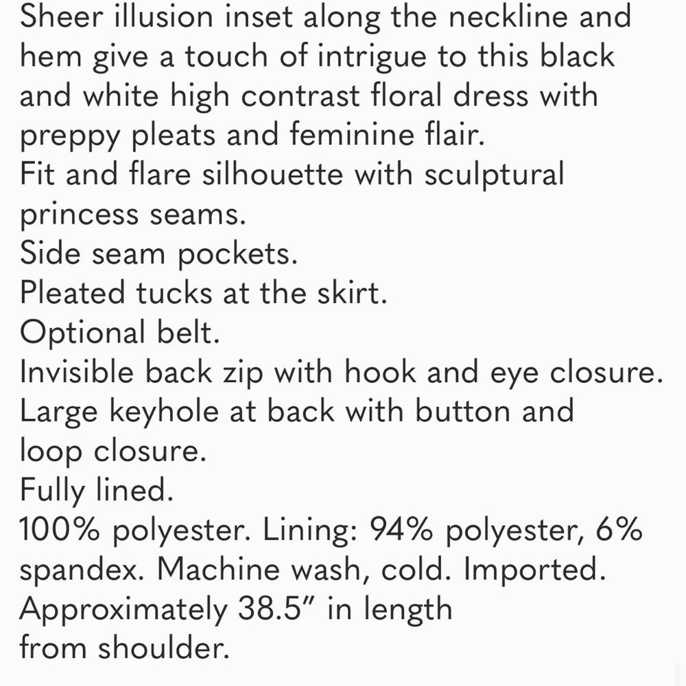 NWT WHBM Fit and Flare Dress - Picture 3 of 3